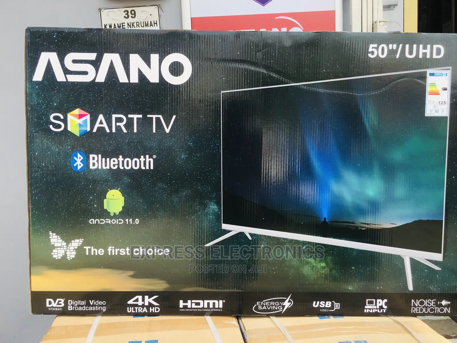 No.1 Choice Quality Asano Uhd Android 50”Bluetooth+Dstv