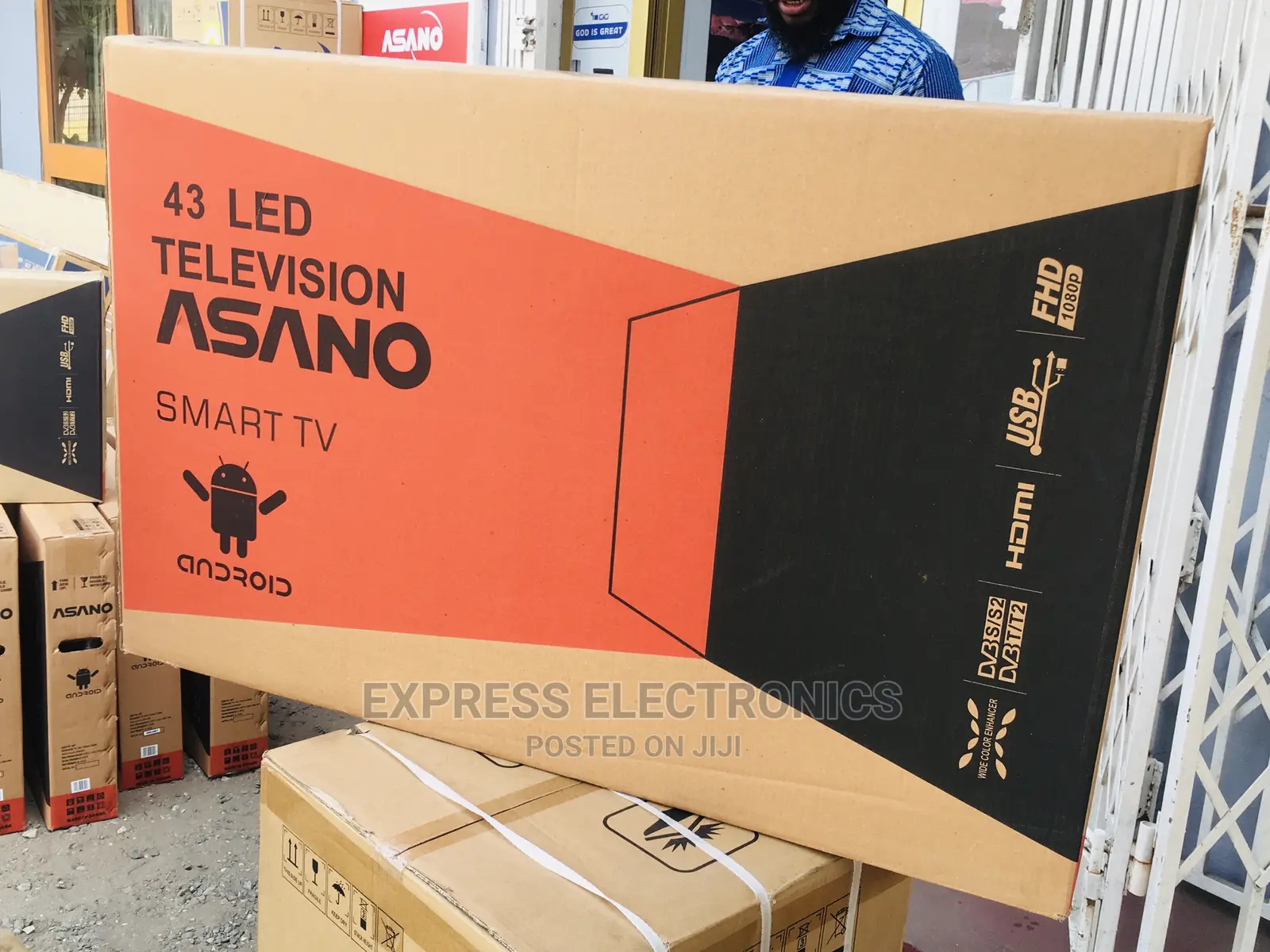 High Standard Quality Slim Design Asano Smart Android 43”Tv