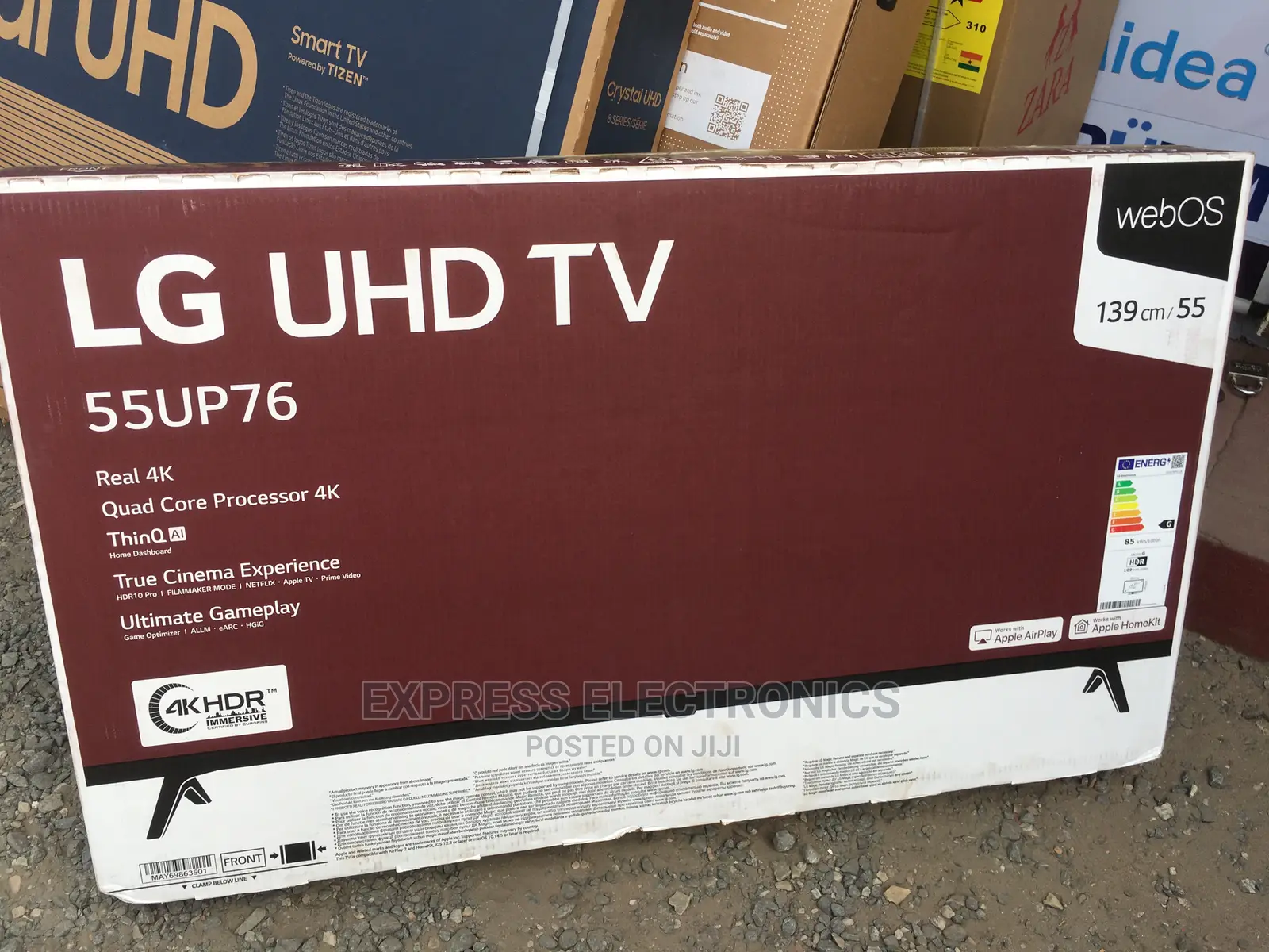 Dynamic Contrast LG 55”Up76 UHD Smart Tv Slim Design