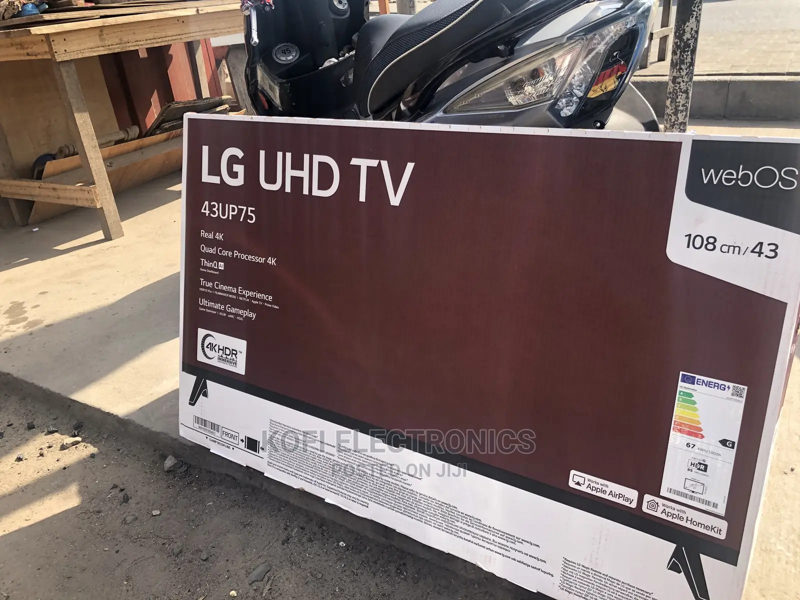 Superb LG 43UP75003 (43") Ultra HD Smart TV Wi-Fi Black