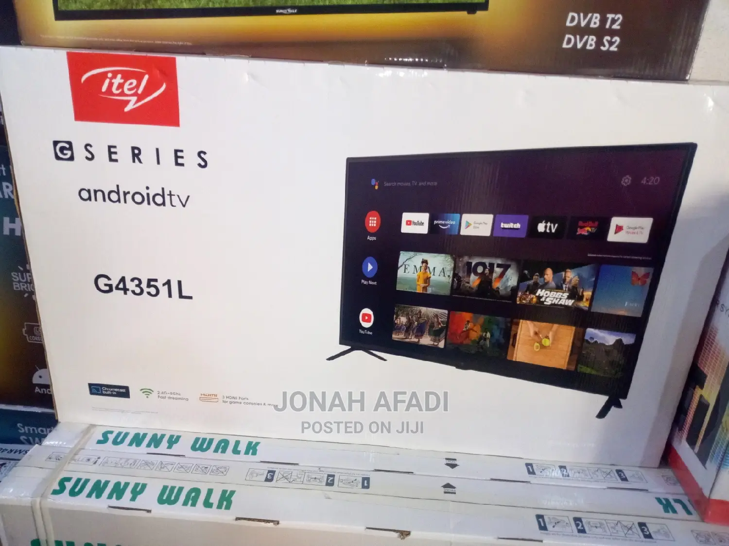 Itel Tv 43inch Smart and Digital Satellite Tv – 43