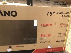 Asano Tv- Android Smart – 75′′ With Free Wireless Keyboard