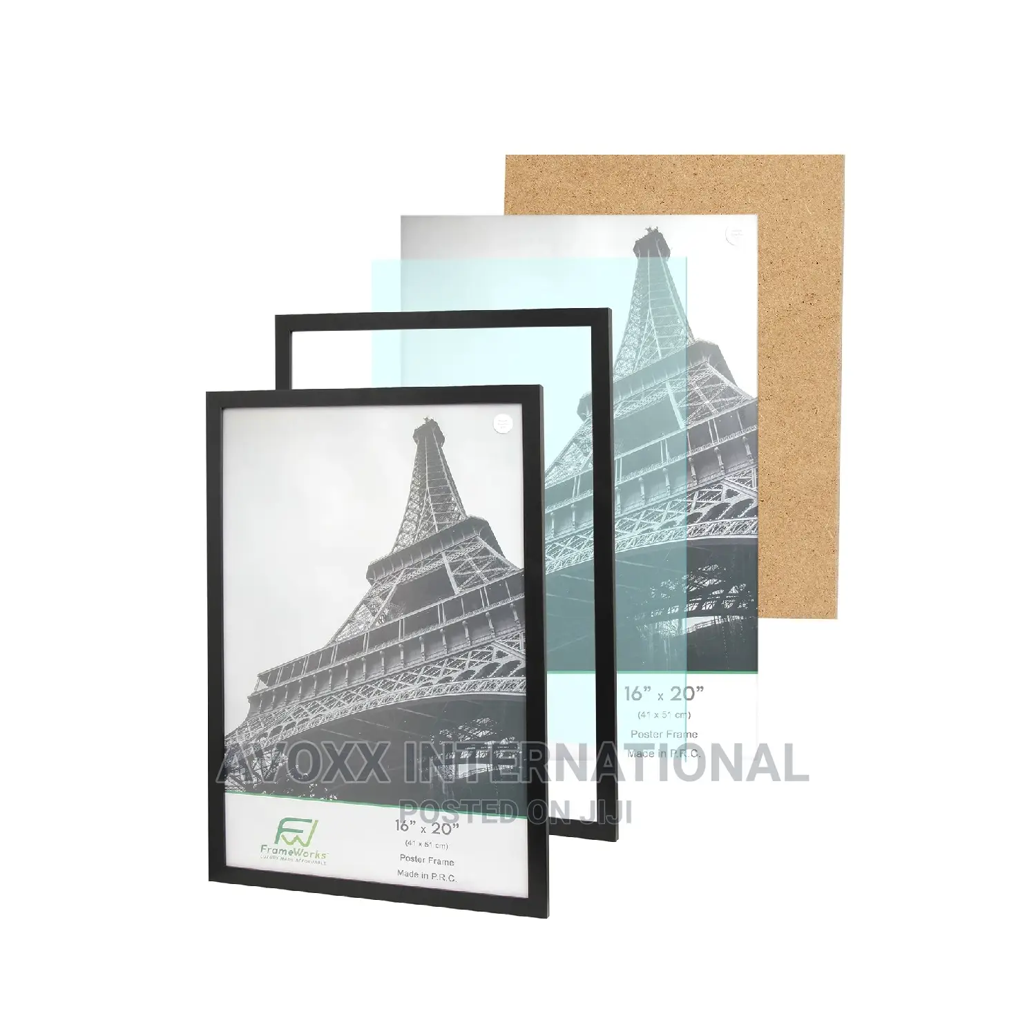 16"X20" MDF Wood Multi-Pack Back-Loading Poster Frames 2 PCS