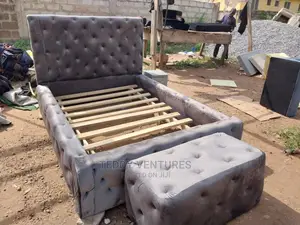 Quality Double Bed Frame Wit Ottoman(Payment After Delivery)