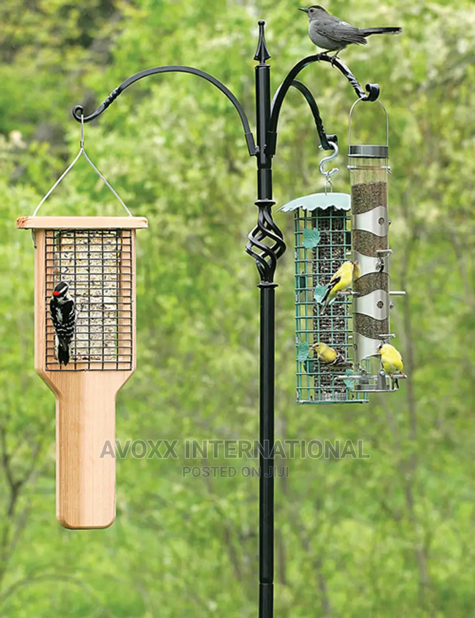 Erva Super Tall Trio Bird Feeder Decorative Pole System