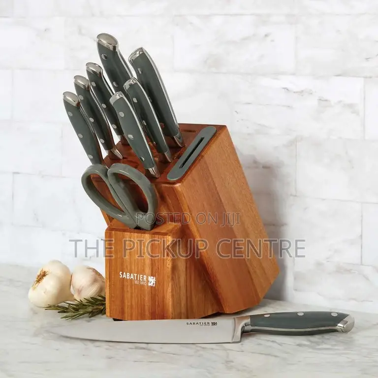 Sabatier,10 Pc Edgekeeper Knife Set With Built-in Sharpener