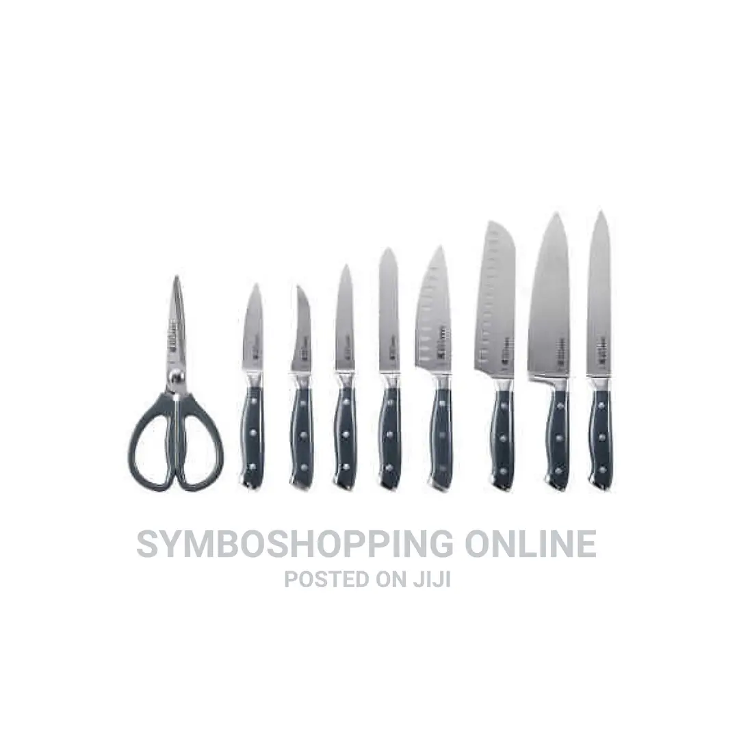 Sabatier,10 Pc Edgekeeper Knife Set With Built-in Sharpener