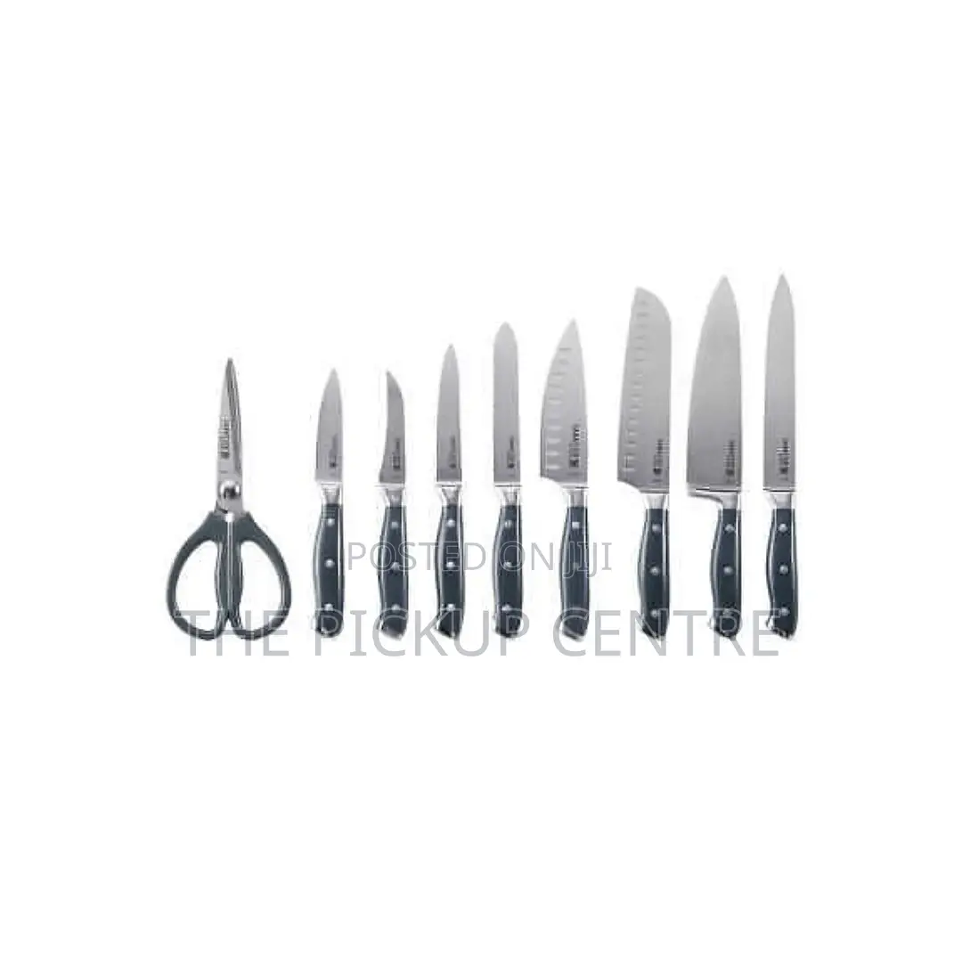 Sabatier,10 Pc Edgekeeper Knife Set With Built-in Sharpener