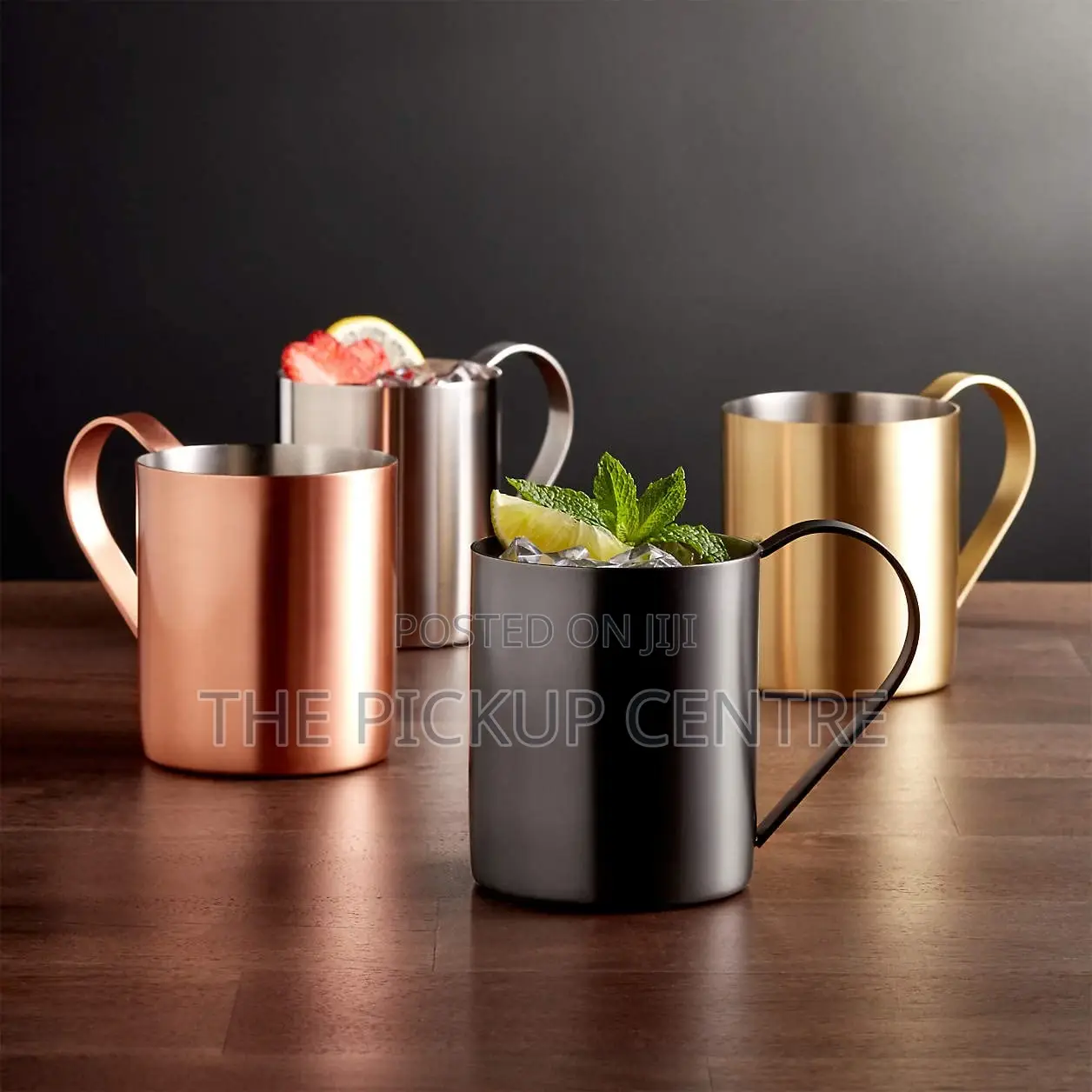 Crofton Stainless Steel Moscow Mule Drinking Mug - Set of 2