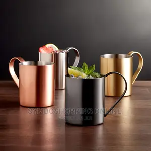 Crofton Stainless Steel Moscow Mule Drinking Mug - Set of 2