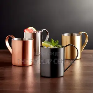 Crofton Stainless Steel Moscow Mule Drinking Mug - Set of 2
