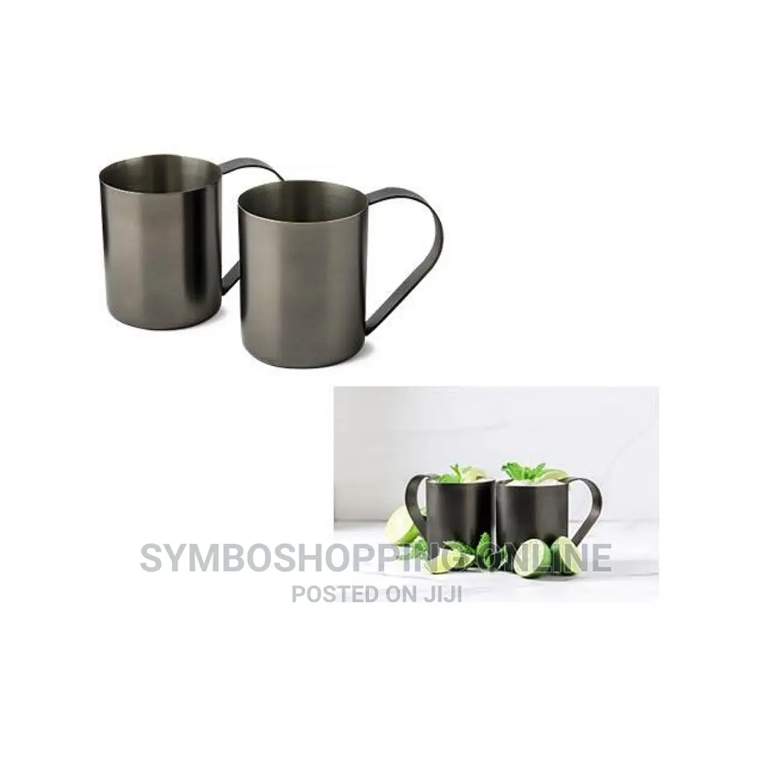 Crofton Stainless Steel Moscow Mule Drinking Mug - Set of 2