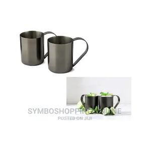 Crofton Stainless Steel Moscow Mule Drinking Mug - Set of 2