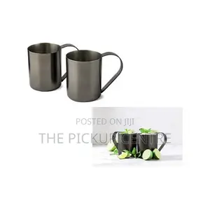Crofton Stainless Steel Moscow Mule Drinking Mug - Set of 2