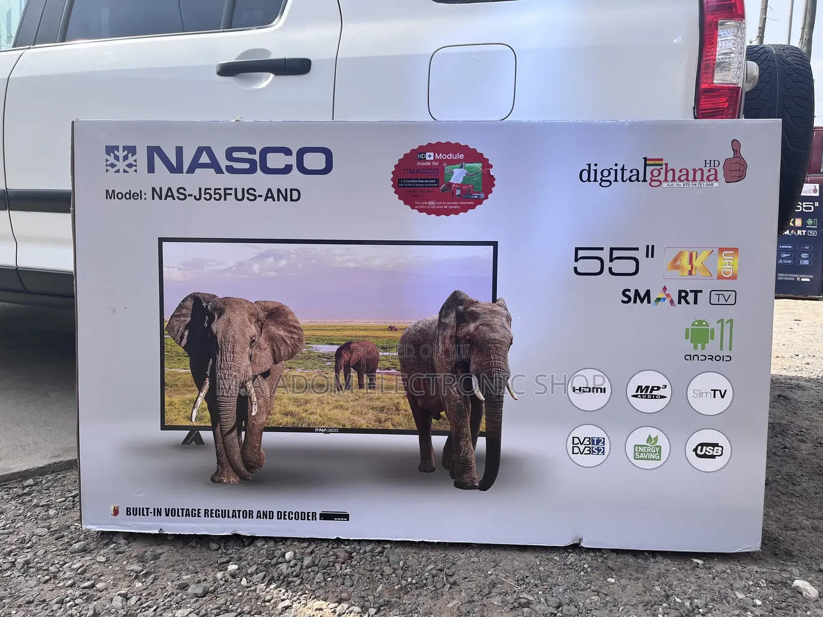 Fresh in Box Nasco 55”UHD Smart Android Led Tv