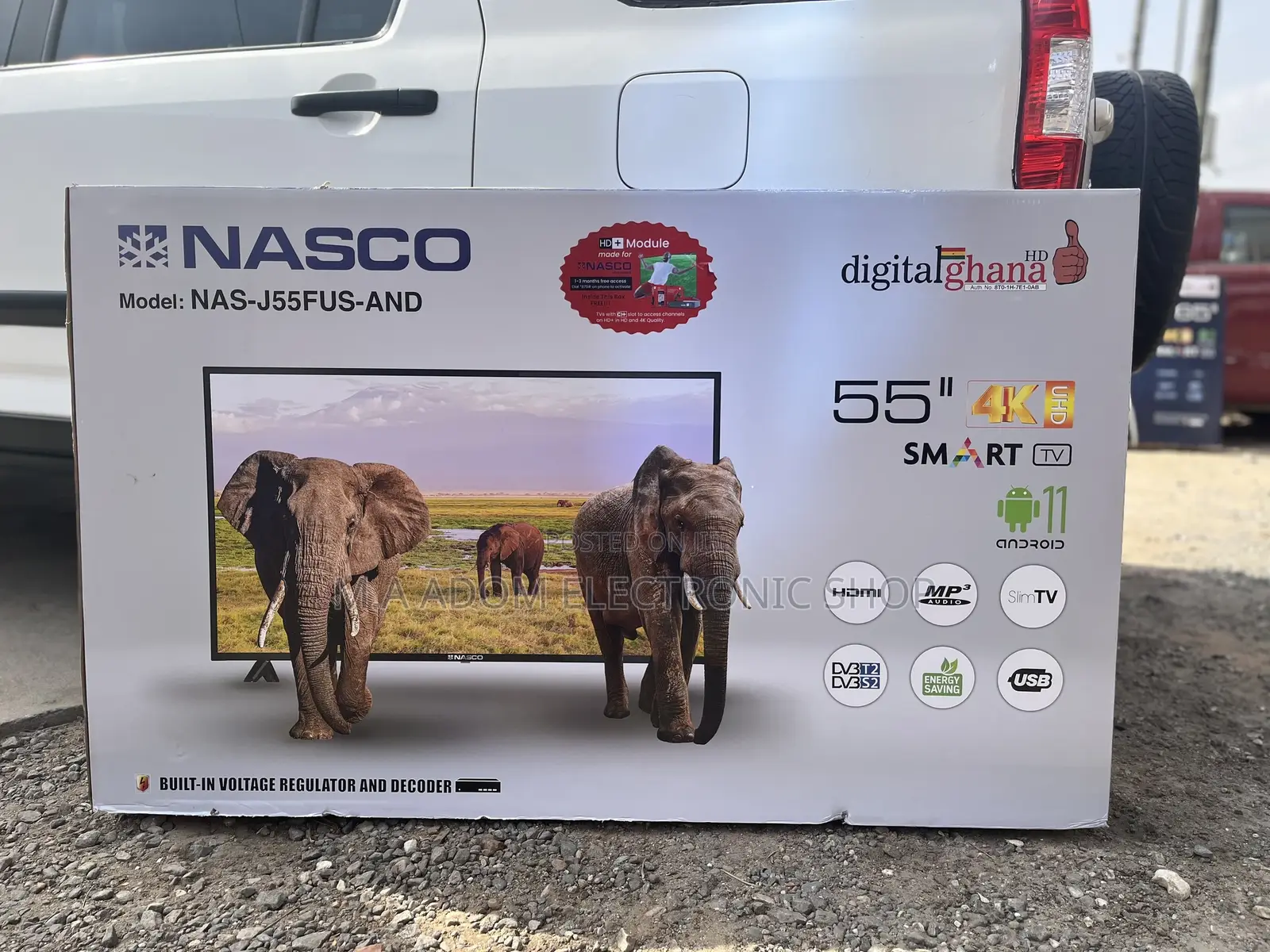 Fresh in Box Nasco 55”UHD Smart Android Led Tv