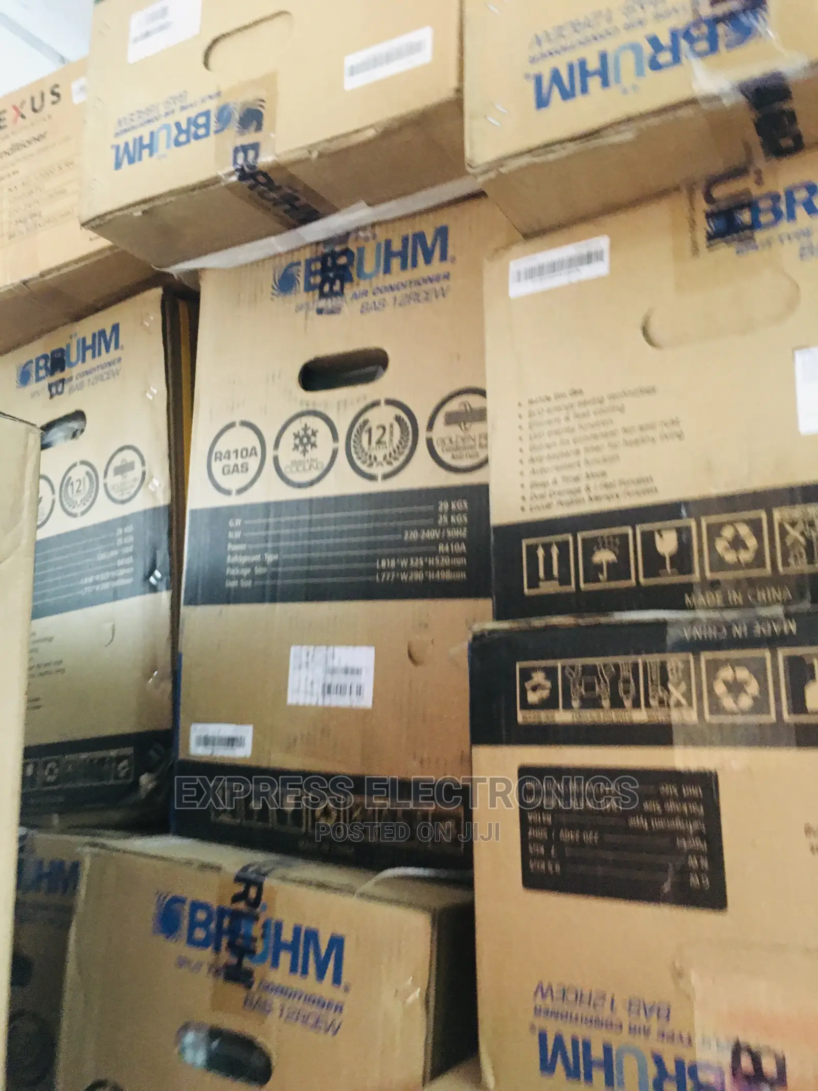 High Air Flow Bruhm 2.0hp R410 Split AC +Wallmount