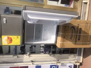 Adjustable Thermostat Protech Double Door Table Top Fridge