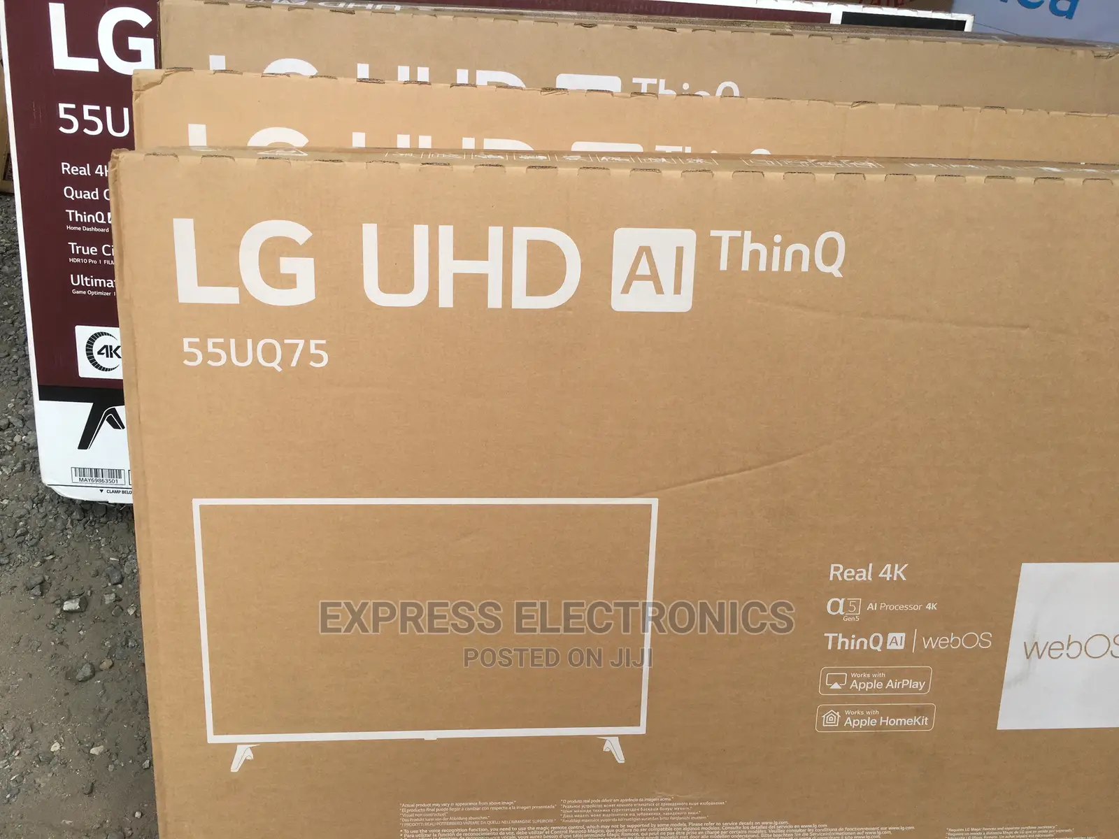 Latest Arrivals of 55”UQ75 UHD Real Experience Smart LG
