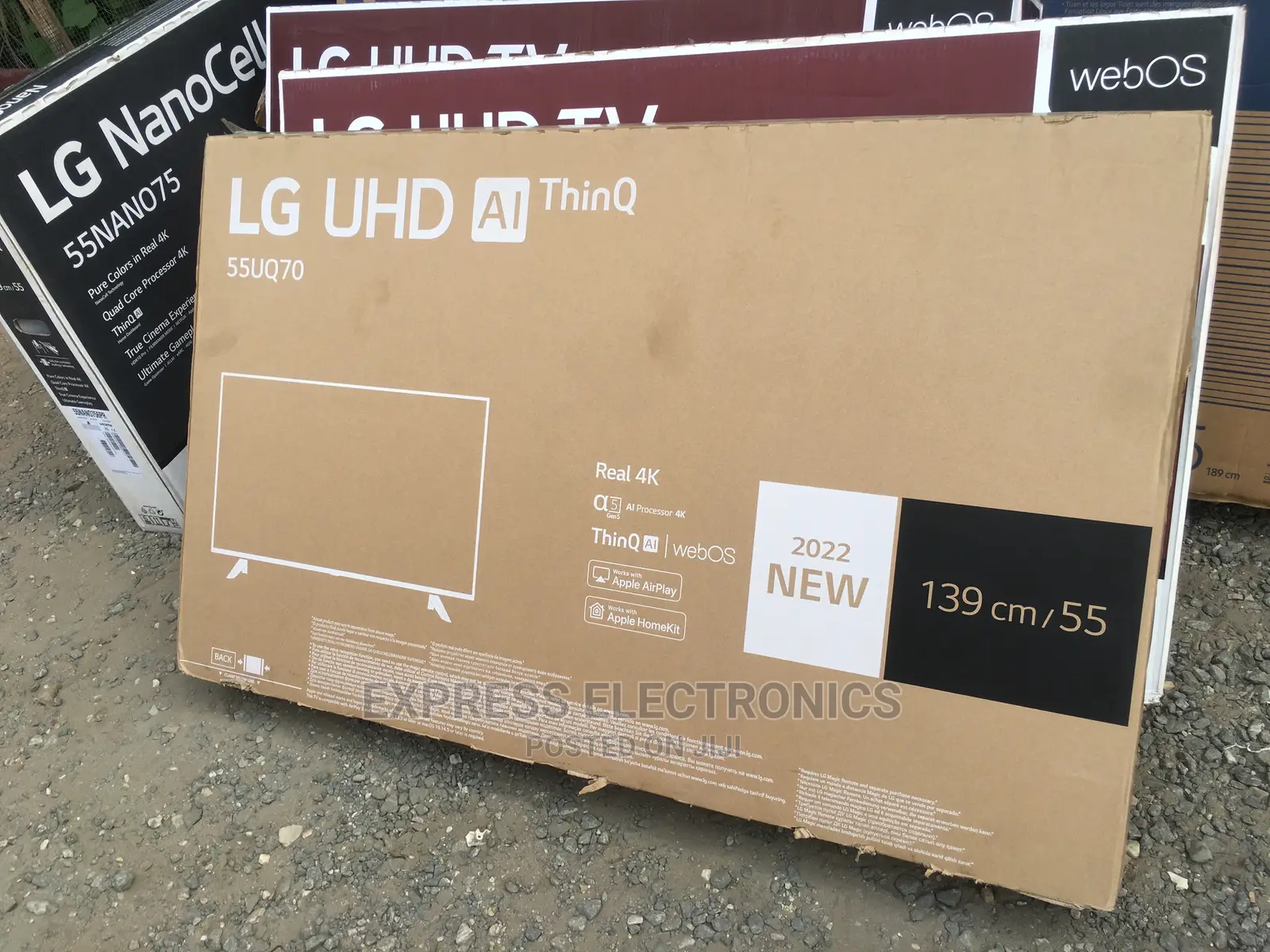 Latest Update on 55”UQ70003 LG UHD Smart Tv +Wallmount