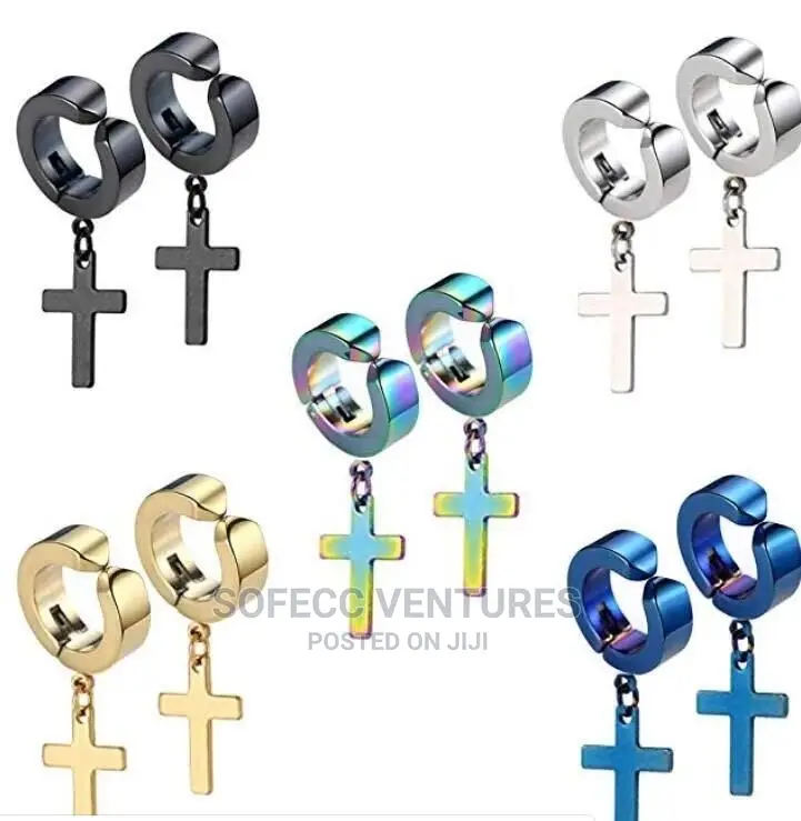 Stainless Steel Men’S Stud Earrings