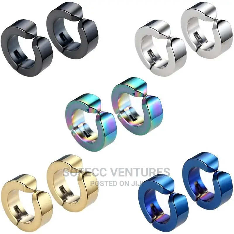 Stainless Steel Men’S Stud Earrings