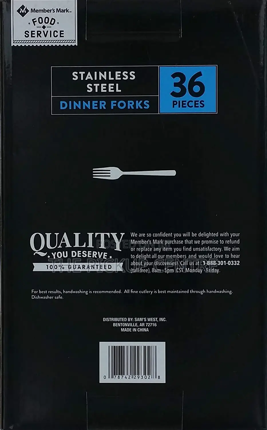 Member's Mark Stainless Steel Dinner Fork 36 Pieces
