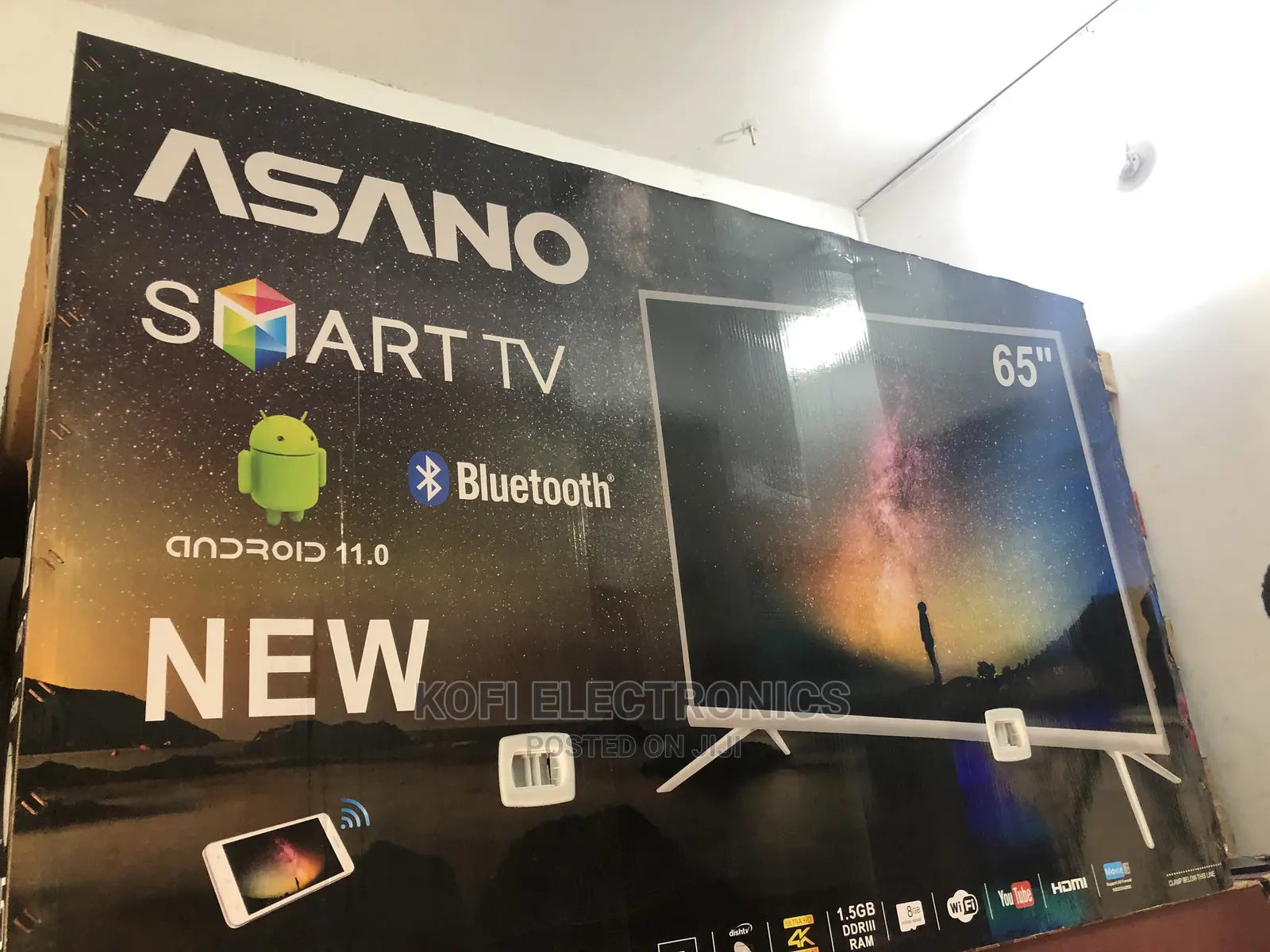 Best Selling Asano TV 65" Smart Android Digital Satellite