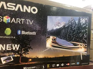 Modern UHD Asano 55 Inches Smart Satellite Tv Black