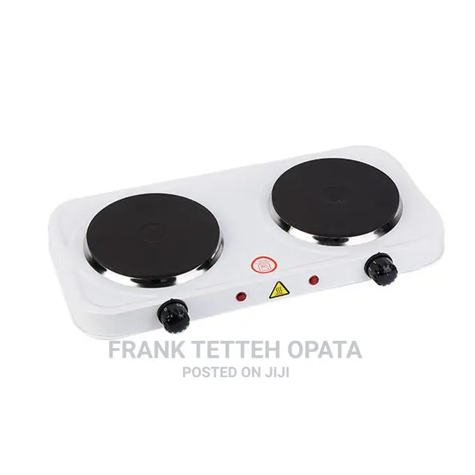 Professional 2 Burner Electric Hot Plate - White
