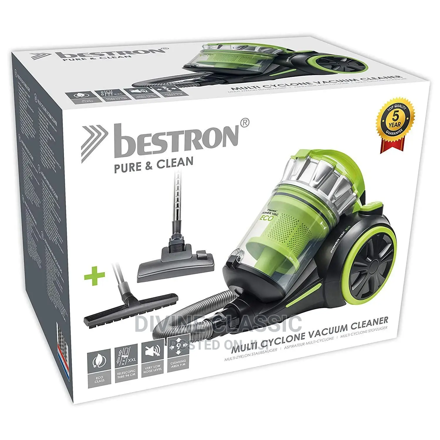 Bestron Pure Clean Multi Cyclone Vacuum Cleaner