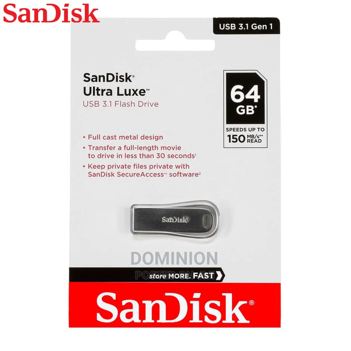 Sandisk 64gb Metallic Pen Drive