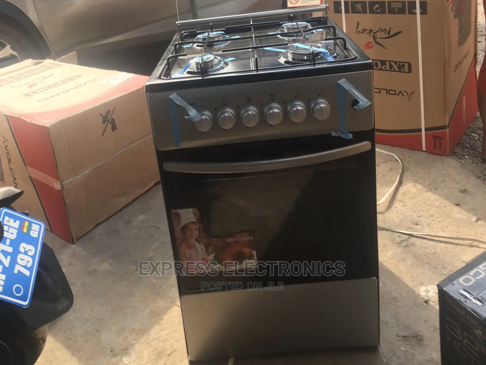 Turkey Made 4burners Volcano With Oven Cooker Stove