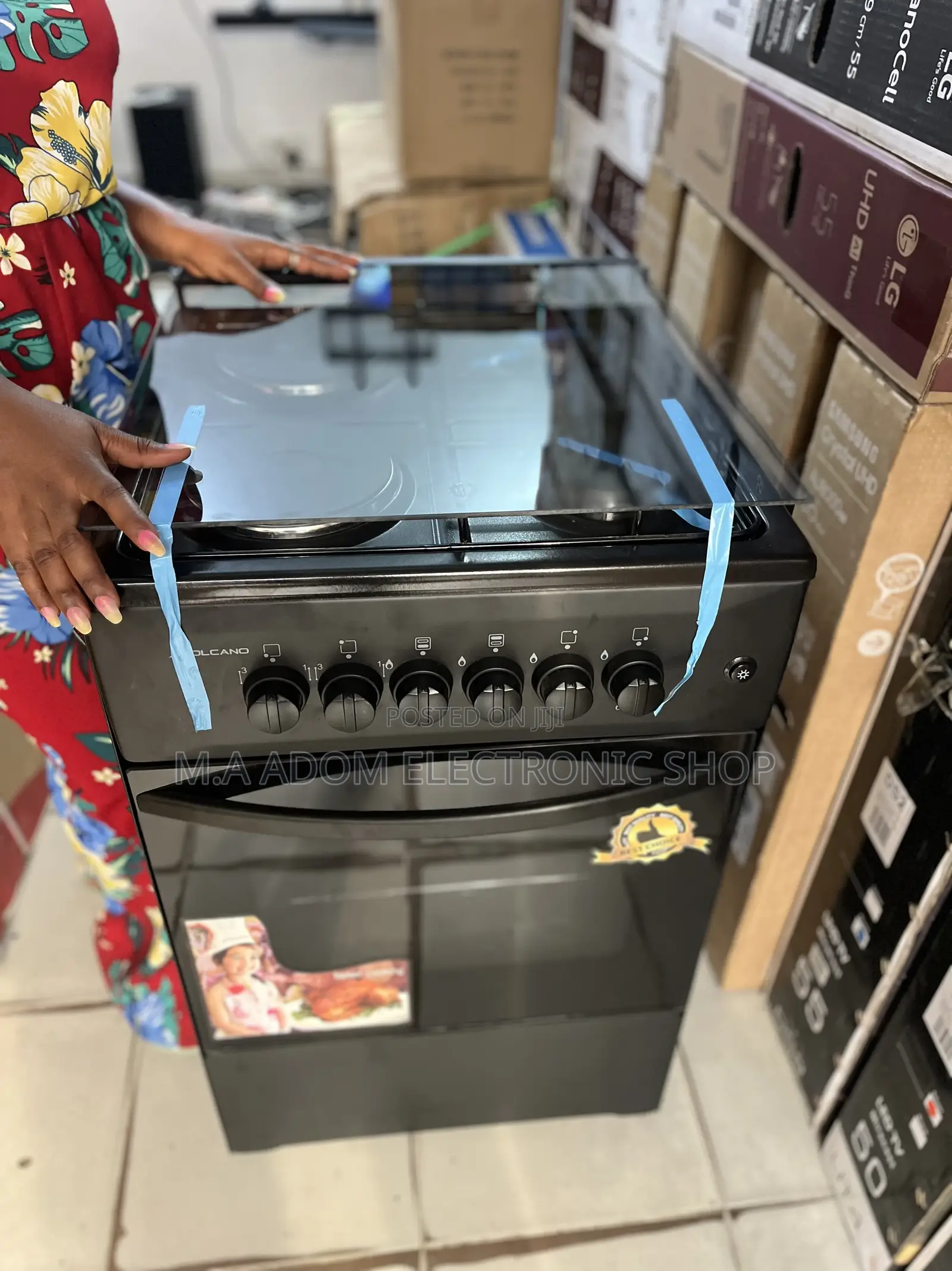 Volcano Burner With Gas Electric Plate + Oven and Grill