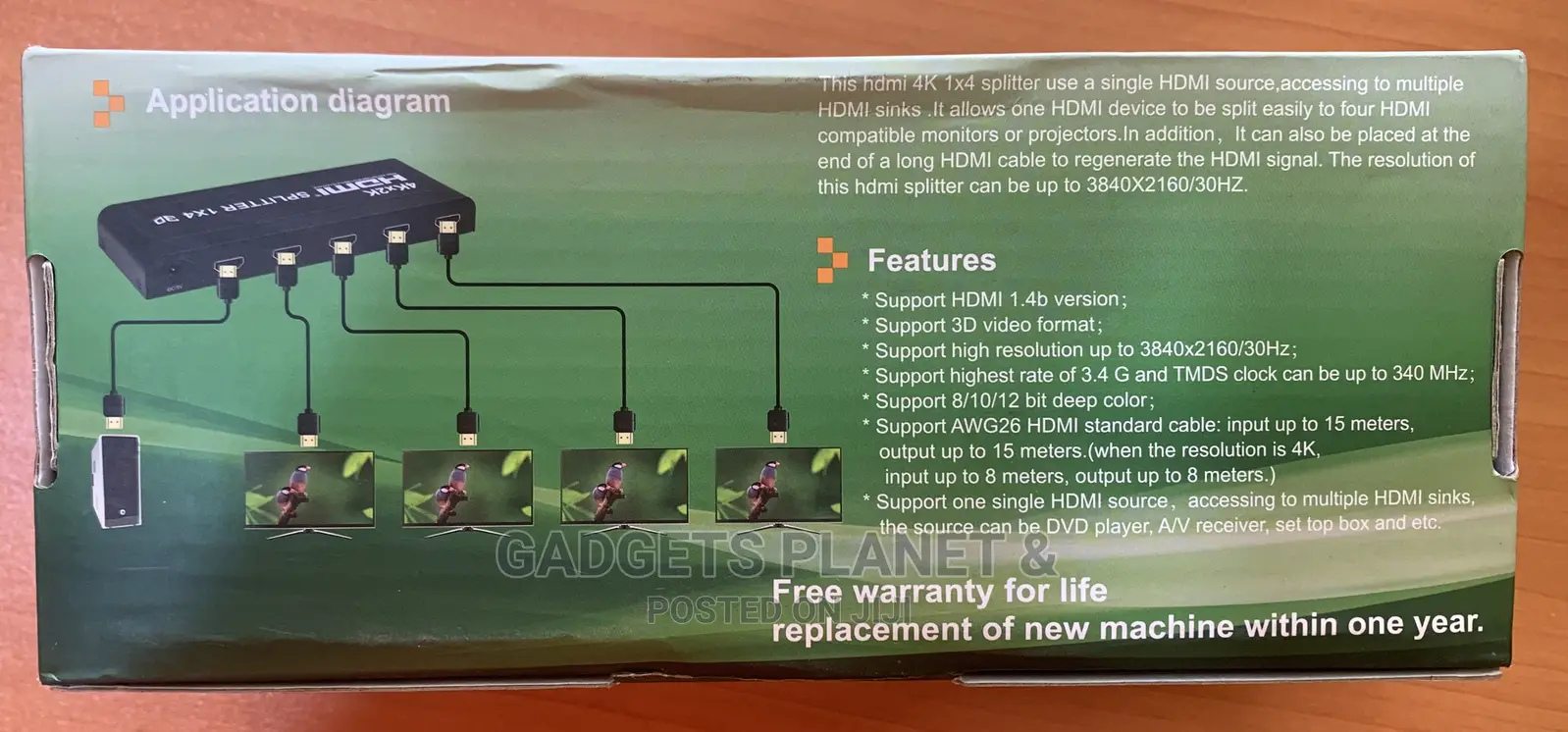  Hdmi 1x4 Splitter - 4ports