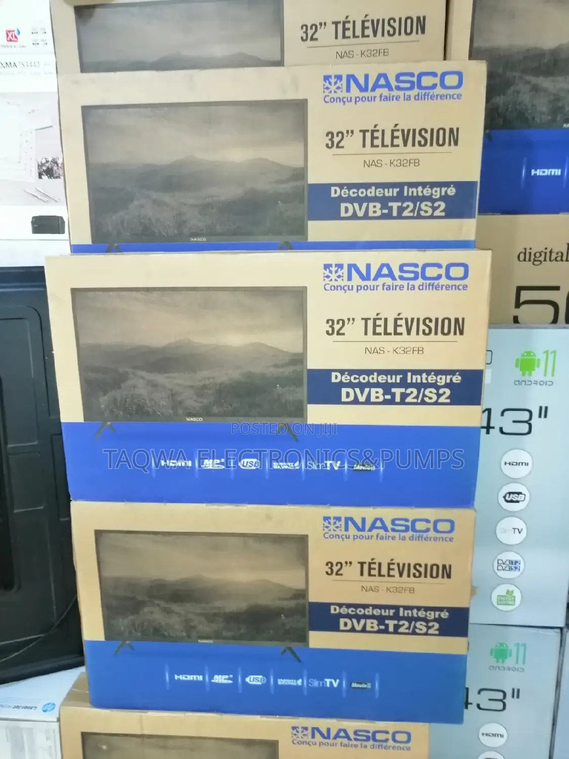 Digital Satellite Nasco 43"Inches Tv