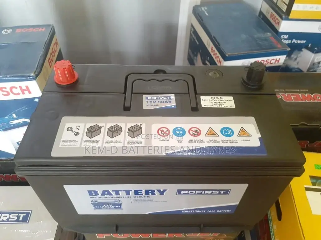 17 Plates Pofirst Car Battery - 12volts 90ah