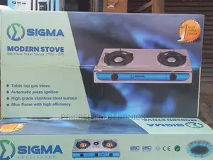 Sigma 2burner Gas Stove Stainless Steel