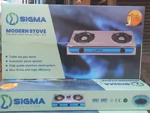 Sigma 2burner Gas Stove Stainless Steel