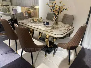 Glass Marble Dining Set