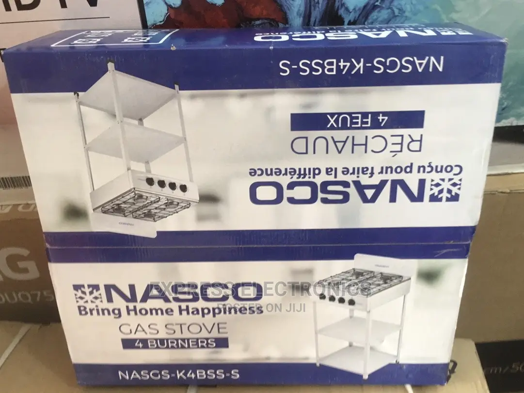 Black Caps Easy Set Up NASCO STOVE 4 GAS BURNERS