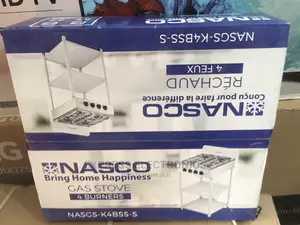 Black Caps Easy Set Up NASCO STOVE 4 GAS BURNERS