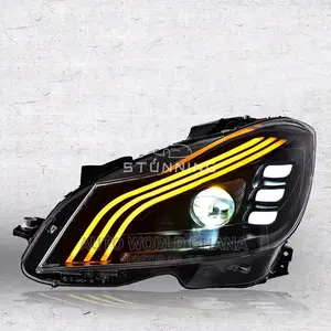Mercedes Benz C250 C300 Headlight Triple Lens 2011-2014