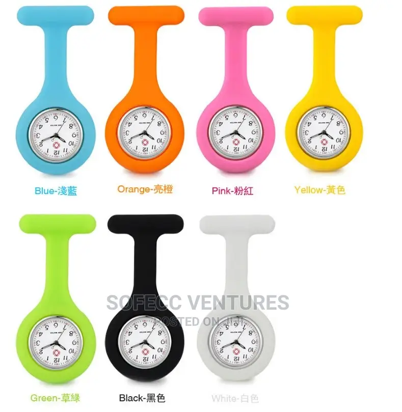 Negative Ion Quartz Silicone Nurse Watch