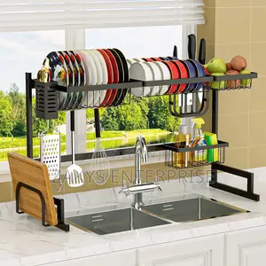 Non Stick Over Sink Dish Rack (Double Sink)