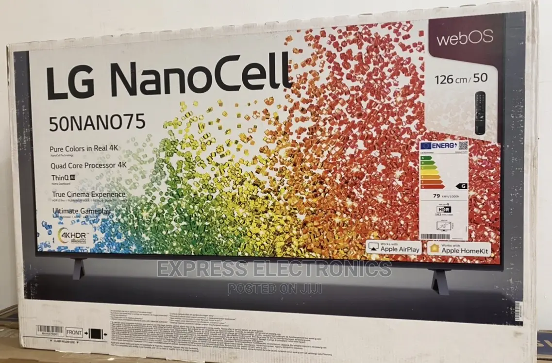 Stylish 50 Inch Smart TV LG 50NANO756 Nano Cell +DSTV