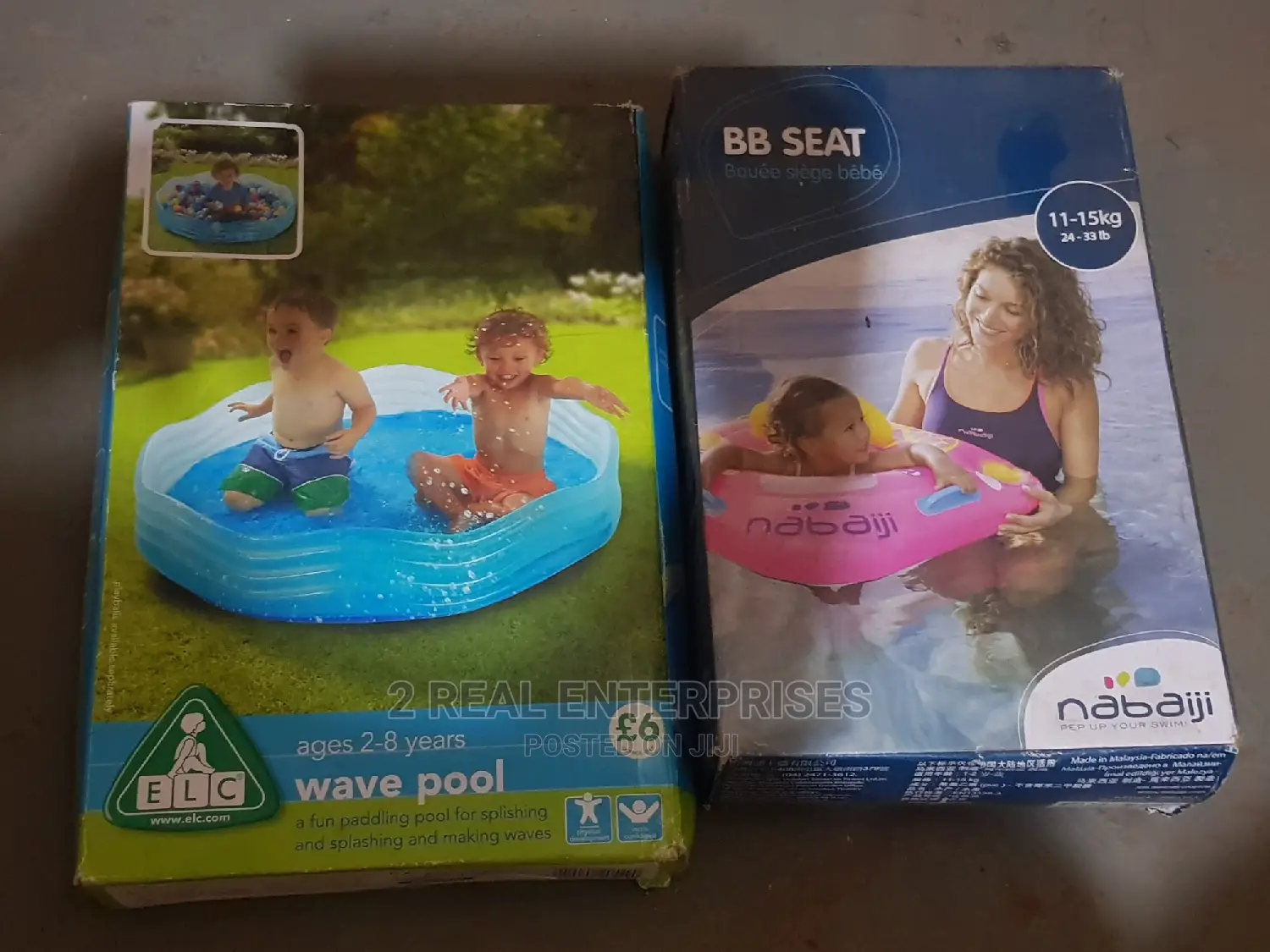 Inflatable Baby Swimming Seat and Wave Water Pool for Kids