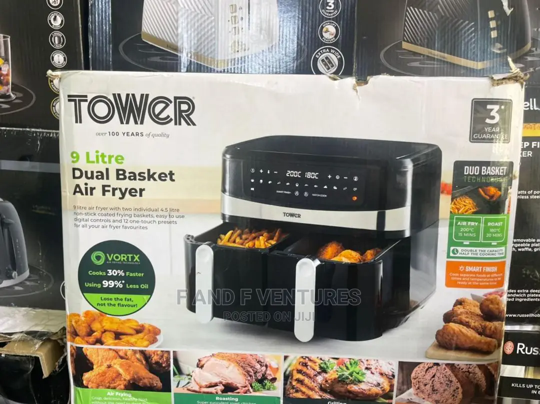 Tower Dual Air Fryer 9 Litres - UK
