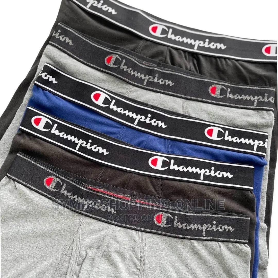 Champion Elite Boxer Briefs Large 36"-38" (5 Briefs/Pack)