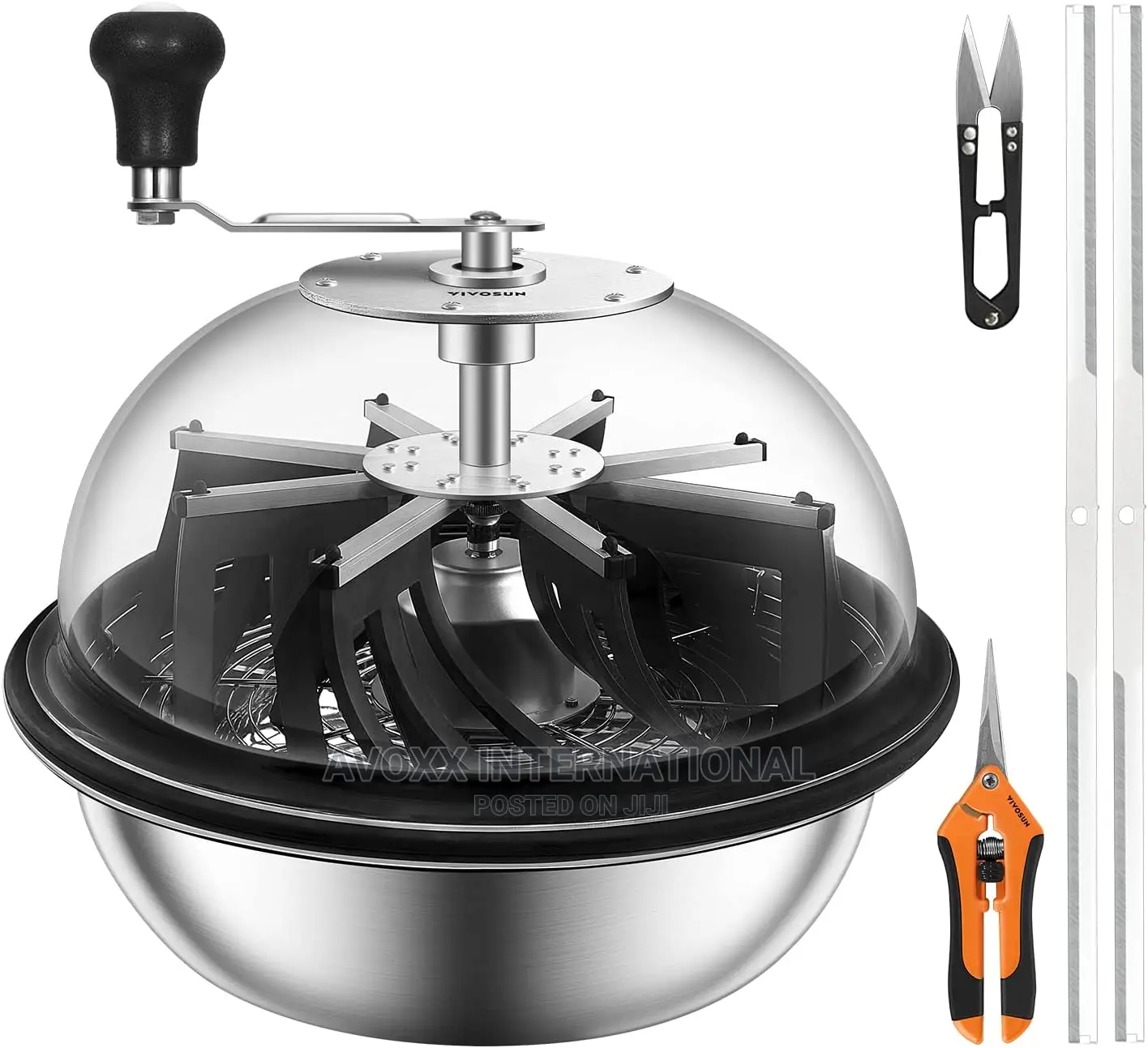 VIVOSUN 16 Inch Bud Leaf Bowl Trimmer- Clear Visibility Dome